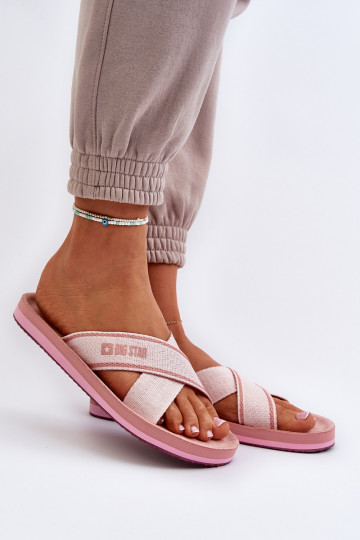 Damespantoffels Big Star NN274A058 roze 2