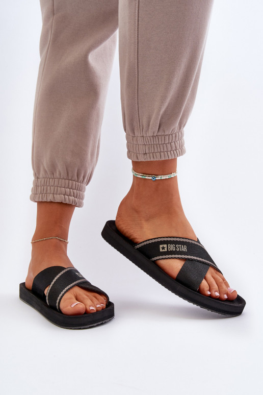 Damespantoffels Big Star NN274A059 zwart