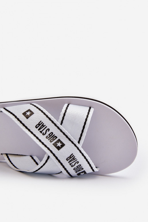 DamespantoffelsLichte pantoffelsj Podeszwie Big Star NN274A509 wit DamespantoffelsLichte pantoffelsj Podeszwie Big Star NN274A509 wit