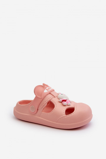 Slippers Kinderen Lichte pantoffels met ornamenten roze kleur Opleja