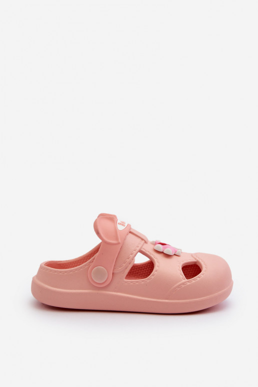 Slippers Kinderen Lichte pantoffels met ornamenten roze kleur Opleja