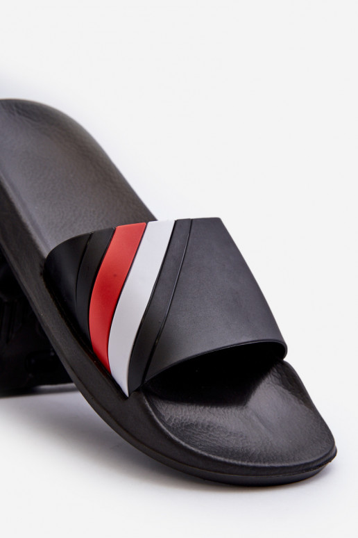 Klassiek model Lichte herenpantoffels in de kleur zwart Bemostom Klassiek model Lichte herenpantoffels in de kleur zwart Bemostom