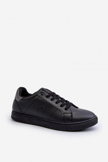 Casual herenschoenen gemaakt van ecoleer Big Star NN174284 zwarte kleur