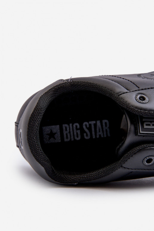 Casual herenschoenen gemaakt van ecoleer Big Star NN174284 zwarte kleur Casual herenschoenen gemaakt van ecoleer Big Star NN174284 zwarte kleur
