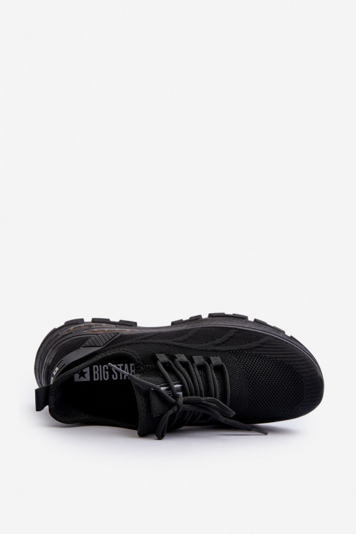 Sneakers model schoenen HI-POLY SYSTEM Big Star NN174467 zwarte kleur Sneakers model schoenen HI-POLY SYSTEM Big Star NN174467 zwarte kleur