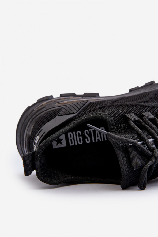 Sneakers model schoenen HI-POLY SYSTEM Big Star NN174467 zwarte kleur Sneakers model schoenen HI-POLY SYSTEM Big Star NN174467 zwarte kleur