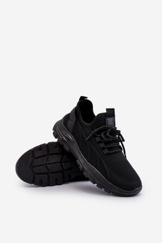 Sneakers model schoenen HI-POLY SYSTEM Big Star NN174467 zwarte kleur Sneakers model schoenen HI-POLY SYSTEM Big Star NN174467 zwarte kleur