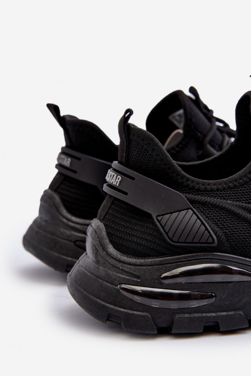 Sneakers model schoenen HI-POLY SYSTEM Big Star NN174467 zwarte kleur Sneakers model schoenen HI-POLY SYSTEM Big Star NN174467 zwarte kleur