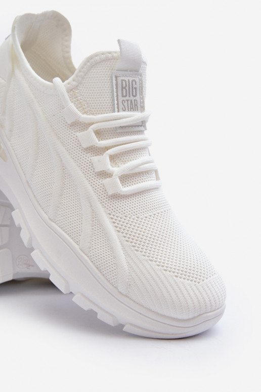 Sneakers model schoenen HI-POLY SYSTEM Big Star NN174468 witte kleur Sneakers model schoenen HI-POLY SYSTEM Big Star NN174468 witte kleur