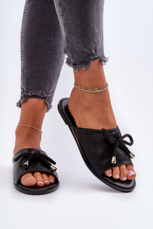 Damespantoffels Eko Big Star NN274066 zwart