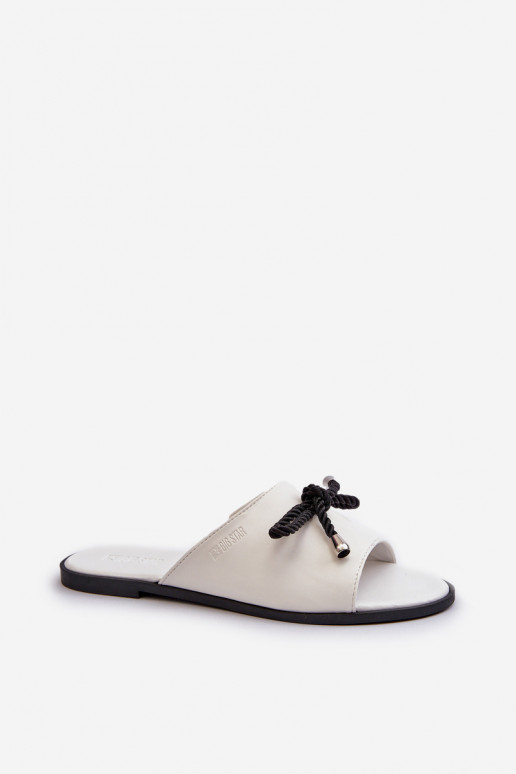 Damespantoffels Eko Big Star NN274067 witte kleur