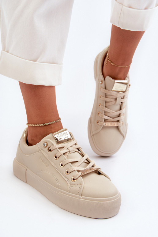 Sneakers model schoenen Big Star NN274210 beige kleur Sneakers model schoenen Big Star NN274210 beige kleur