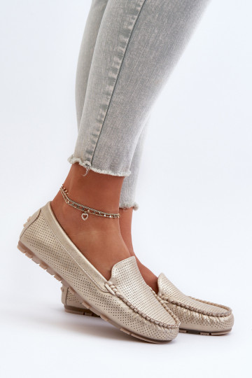 Mocassins goudkleur Ranica 2