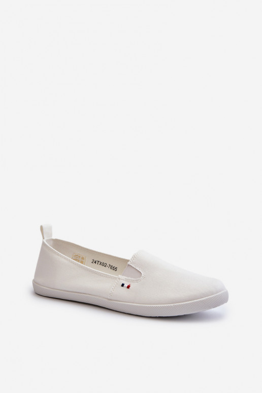 Sneakers vrijetijdsschoenen Slip-On witte kleur Adrancia Sneakers vrijetijdsschoenen Slip-On witte kleur Adrancia