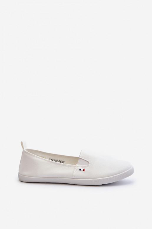 Sneakers vrijetijdsschoenen Slip-On witte kleur Adrancia Sneakers vrijetijdsschoenen Slip-On witte kleur Adrancia