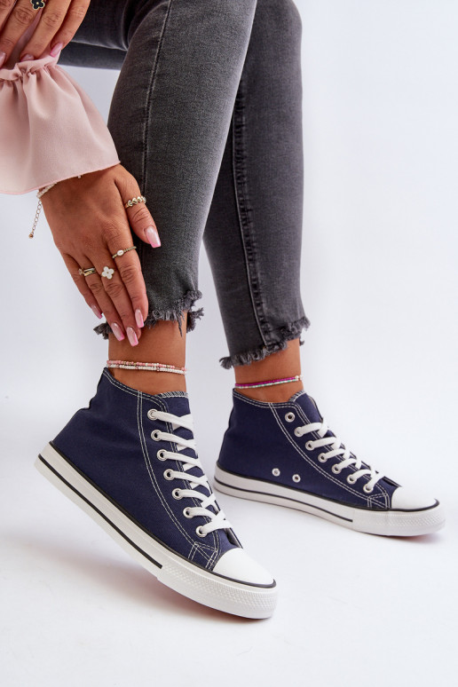 Vrijetijdsschoenen donkerblauwe kleur Socerio Vrijetijdsschoenen donkerblauwe kleur Socerio