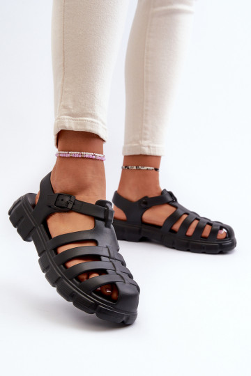 Lichte teenslippers in de kleur zwart Gasaria