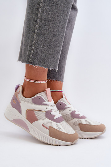 Sneakers model schoenen met een platform Paarse kleur Lenivia 2