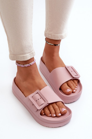 Big Star NN274A663 lichte platformsandalen met gespen in roze