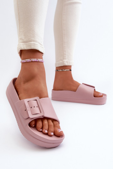 Big Star NN274A663 lichte platformsandalen met gespen in roze 2