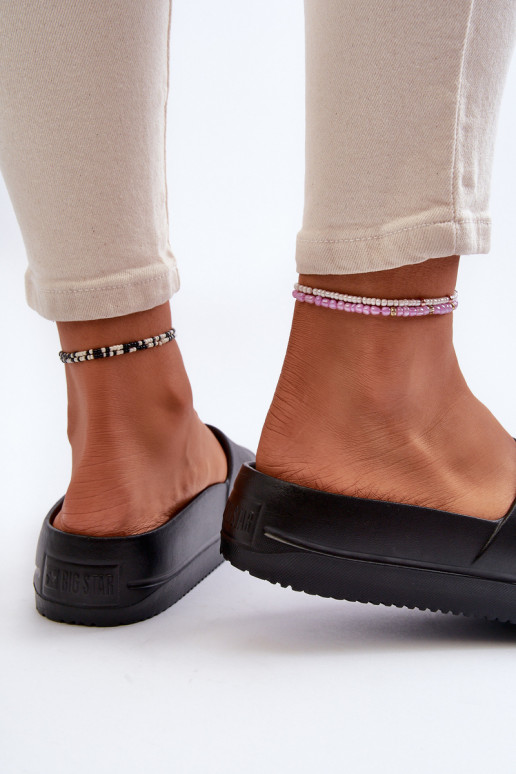 Lichte teenslippers met gespplatform Big Star NN274A662 zwart Lichte teenslippers met gespplatform Big Star NN274A662 zwart