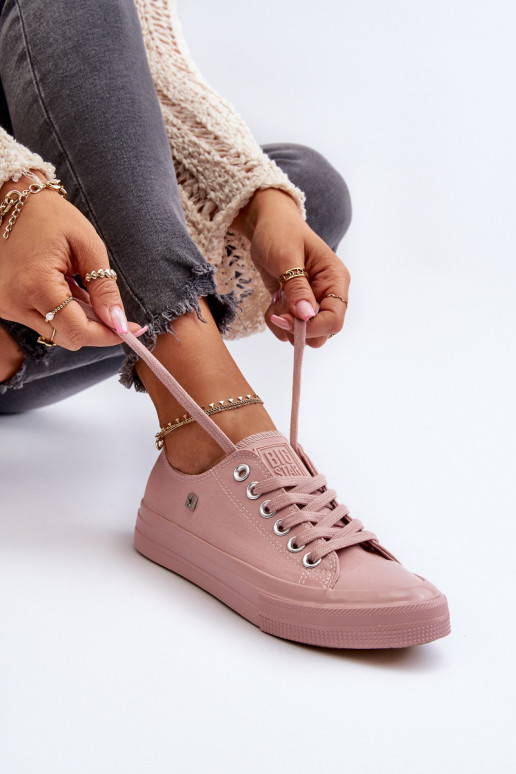 Klassiek model Vrijetijdsschoenen Big Star NN274291 roze kleur Klassiek model Vrijetijdsschoenen Big Star NN274291 roze kleur