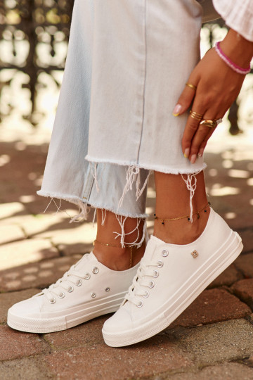 Klassiek model Vrijetijdsschoenen Big Star NN274285 kleur wit