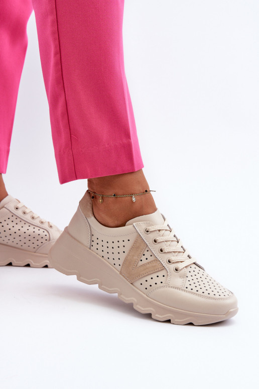 beige Eleonori sportschoenen