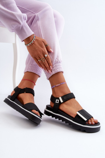 Damessandalen met platform Big Star NN274778 zwarte kleur 2