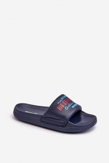 Lichte pantoffels Kinderpantoffels Big Star NN374516 donkerblauw