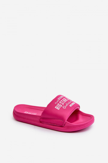 Lichte pantoffels Kinderpantoffels Big Star NN374519 roze kleur