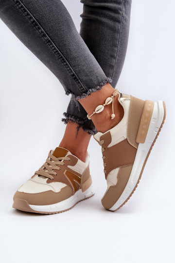 Sneakers model schoenen gemaakt van eco leer bruine kleur Vinelli 2
