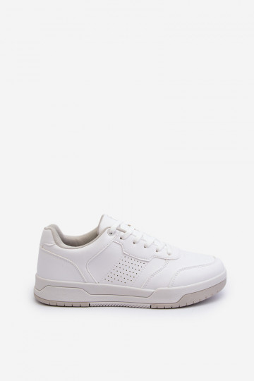 Sneakers model schoenen gemaakt van ecoleer in de witte kleur Radikalle 2