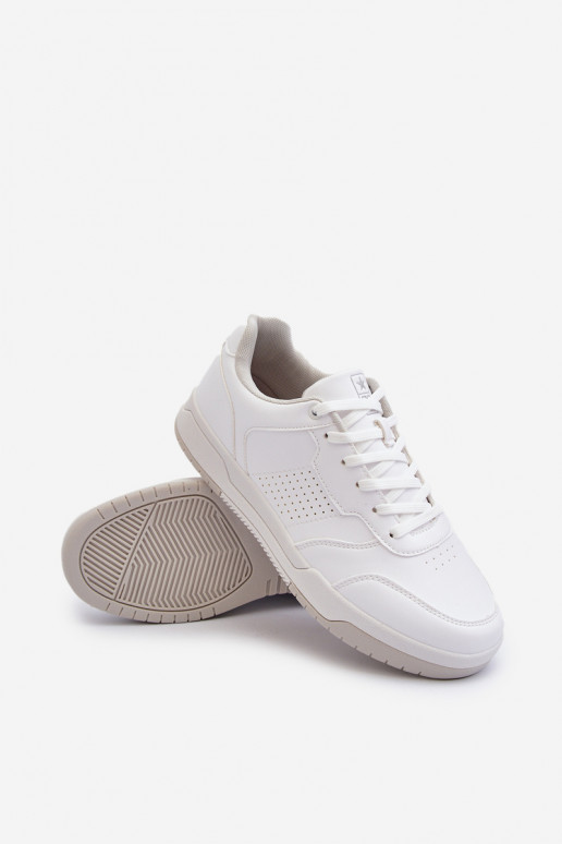 Sneakers model schoenen gemaakt van ecoleer in de witte kleur Radikalle Sneakers model schoenen gemaakt van ecoleer in de witte kleur Radikalle