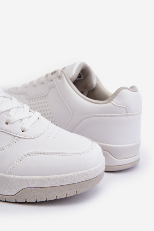 Sneakers model schoenen gemaakt van ecoleer in de witte kleur Radikalle Sneakers model schoenen gemaakt van ecoleer in de witte kleur Radikalle