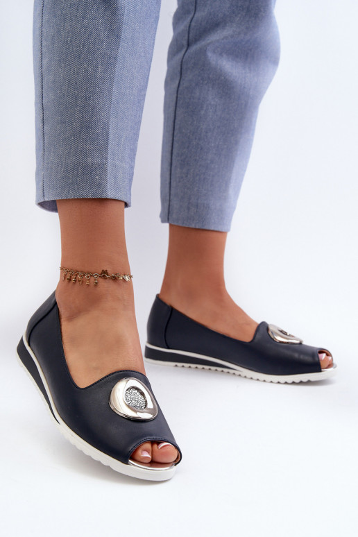 Schoenen met ornamenten Eco donkerblauwe kleur Biolita Schoenen met ornamenten Eco donkerblauwe kleur Biolita
