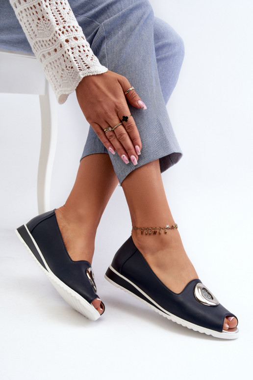 Schoenen met ornamenten Eco donkerblauwe kleur Biolita Schoenen met ornamenten Eco donkerblauwe kleur Biolita