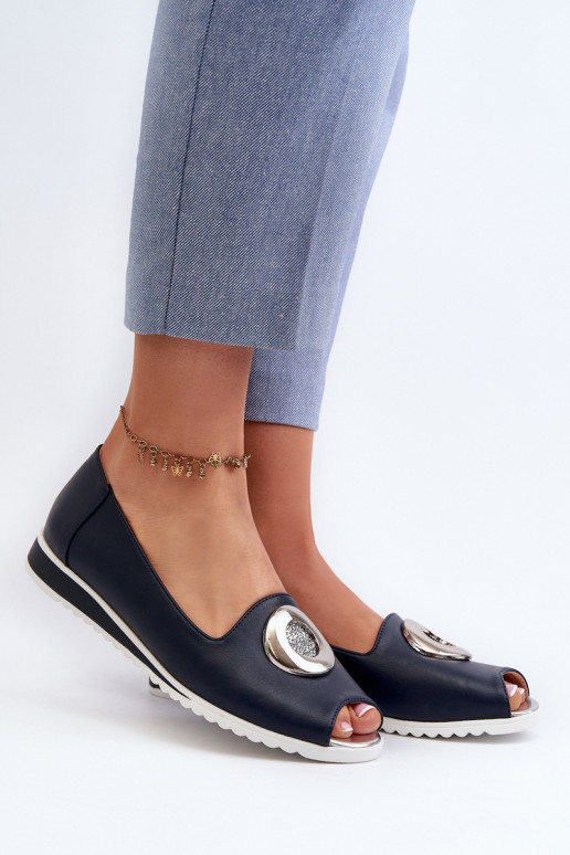 Schoenen met ornamenten Eco donkerblauwe kleur Biolita Schoenen met ornamenten Eco donkerblauwe kleur Biolita