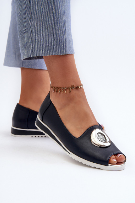 Schoenen met ornamenten Eco donkerblauwe kleur Biolita Schoenen met ornamenten Eco donkerblauwe kleur Biolita