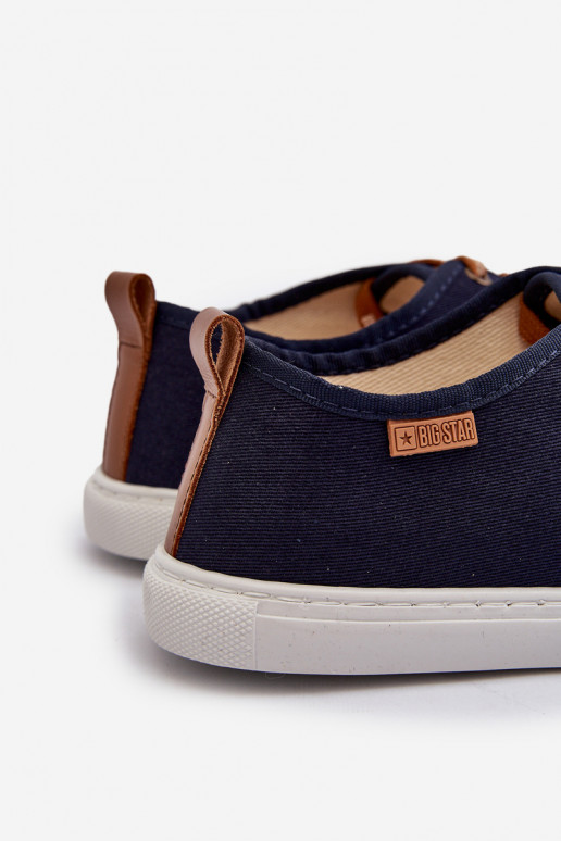 Sneakers Vrijetijdsschoenen heren Big Star NN176002 Memory Foam System donkerblauw Sneakers Vrijetijdsschoenen heren Big Star NN176002 Memory Foam System donkerblauw