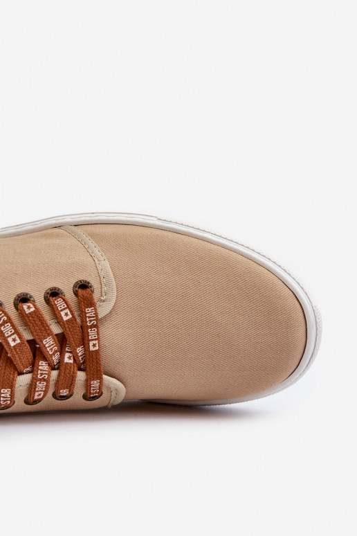 Sneakers Vrijetijdsschoenen heren Big Star NN176001 Memory Foam System beige Sneakers Vrijetijdsschoenen heren Big Star NN176001 Memory Foam System beige