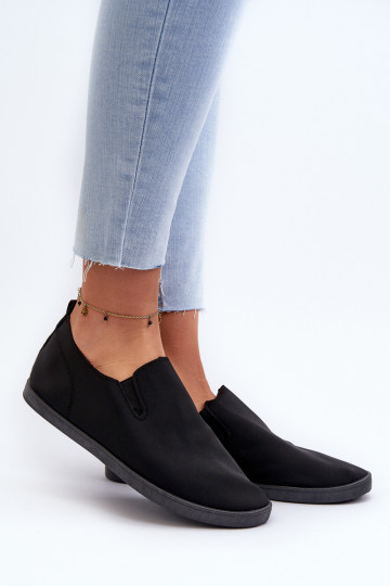 Sneakers vrijetijdsschoenen Slip-On zwarte kleur Lovinia 2