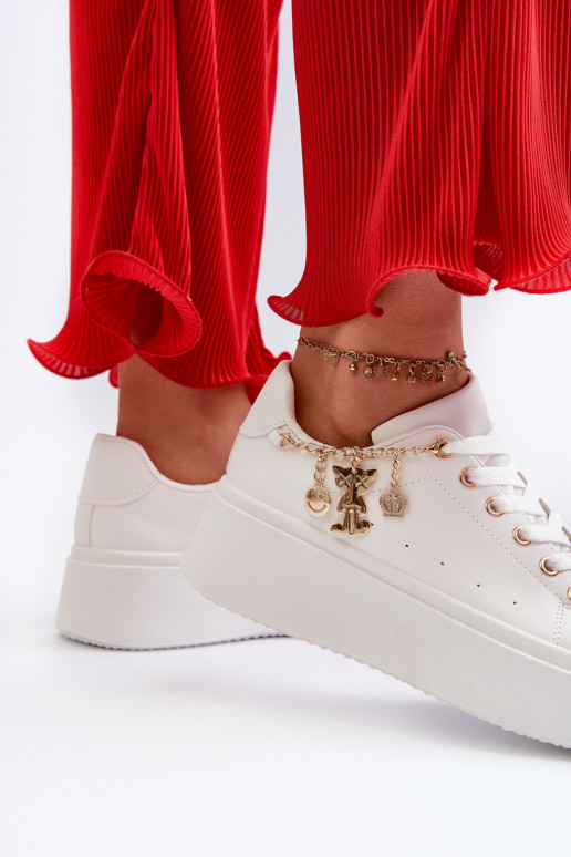 Sneakers model schoenen met plateau in wit Tivissa Sneakers model schoenen met plateau in wit Tivissa