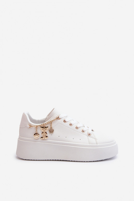 Sneakers model schoenen met plateau in wit Tivissa Sneakers model schoenen met plateau in wit Tivissa