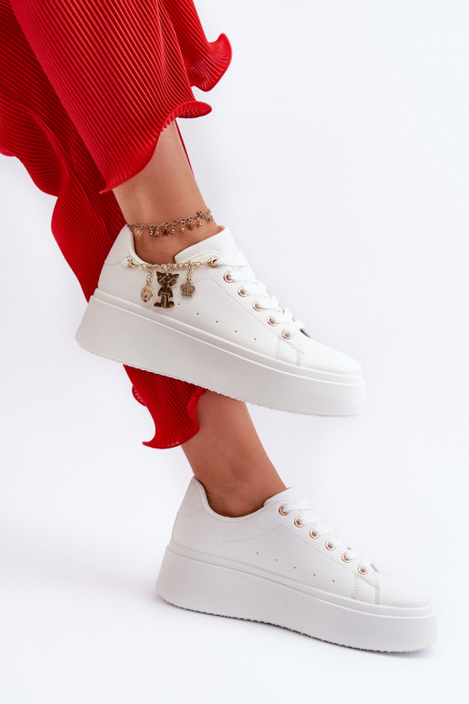 Sneakers model schoenen met plateau in wit Tivissa Sneakers model schoenen met plateau in wit Tivissa
