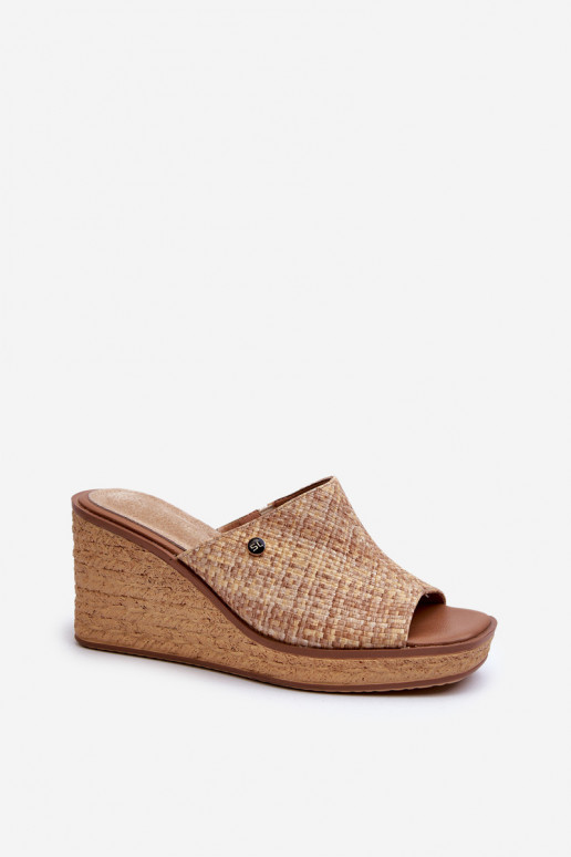 Damespantoffels Sergio Leone KL213 beige Damespantoffels Sergio Leone KL213 beige