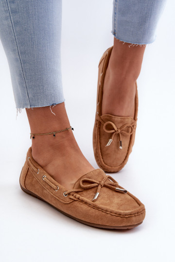 Elegante bruine Si Passione suède mocassins