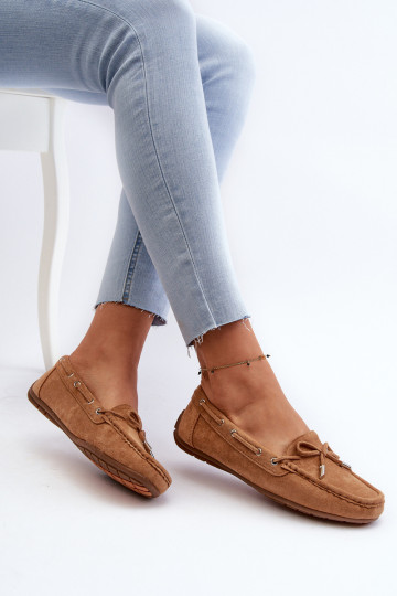 Elegante bruine Si Passione suède mocassins 2