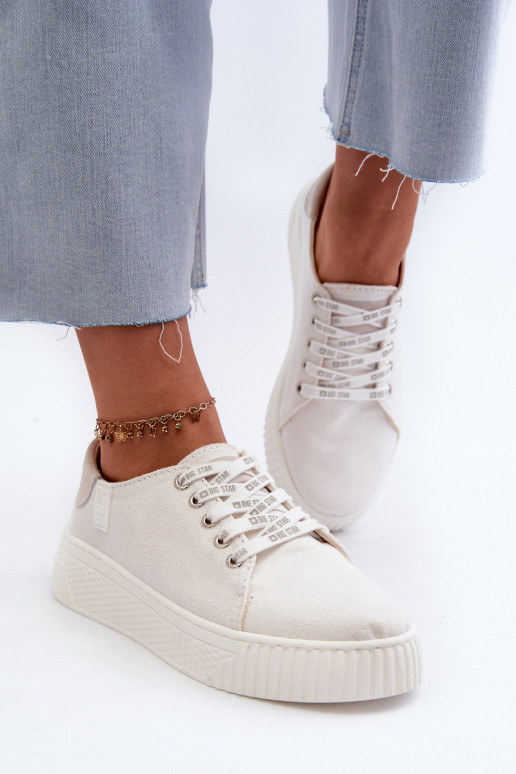 Vrijetijdsschoenen MEMORY FOAM SYSTEM BIG STAR NN276001 witte kleur Vrijetijdsschoenen MEMORY FOAM SYSTEM BIG STAR NN276001 witte kleur