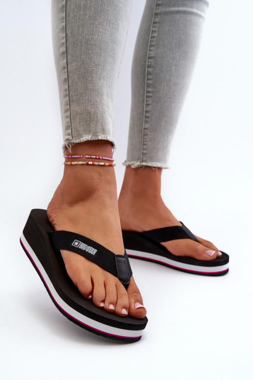 Pantoffels Big Star JJ274A332 zwart